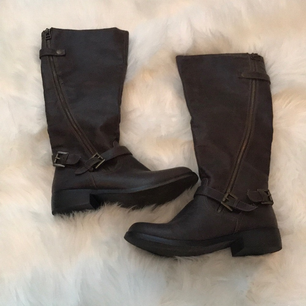 Leather Boots Tall